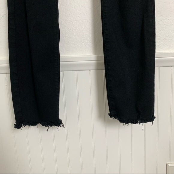 Paige Verdugo Ankle Black Jeans Distressed Women’s Size 27 Ripped Knees Skinny - Picture 11 of 17